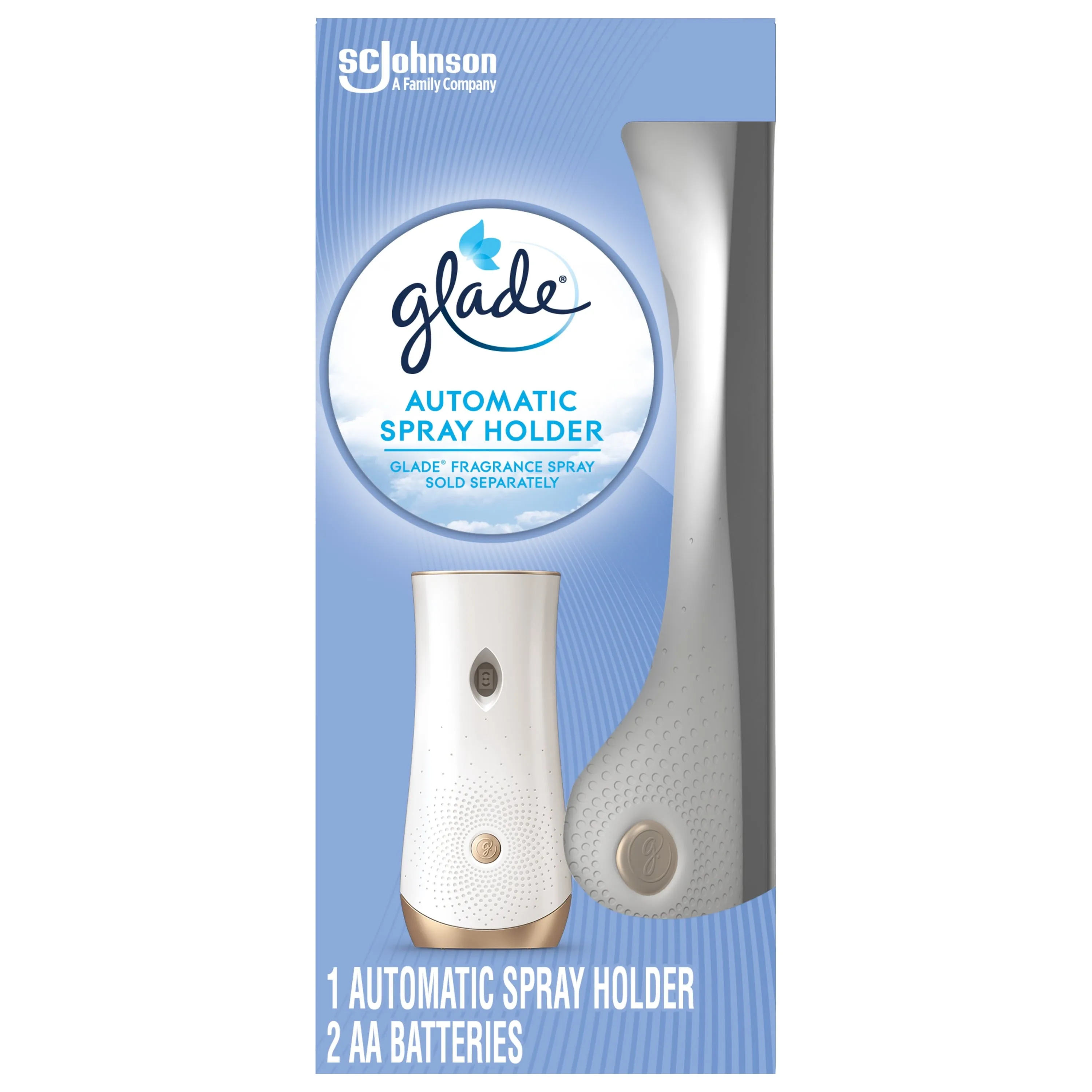 Glade Automatic Spray Holder 1 CT, Battery-Operated Holder for Automatic Spray Refill,  10.2 oz